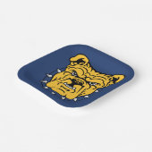 NCA&T Staat University | Bulldog Face Pappteller (Gewinkelt)