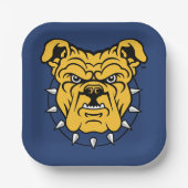 NCA&T Staat University | Bulldog Face Pappteller (Vorderseite)