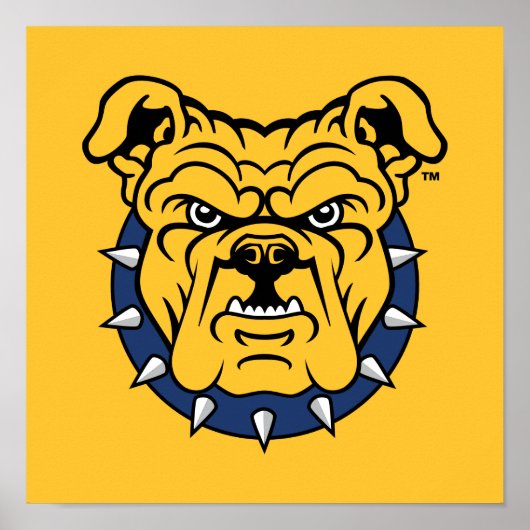 NCA&T Staat University | Bulldog Face Poster (Vorne)