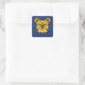 NCA&T Staat University | Bulldog Face Quadratischer Aufkleber (Tasche)