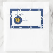 NCA&T Staat University | Bulldog Face Rechteckiger Aufkleber (Tasche)