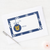 NCA&T Staat University | Bulldog Face Rechteckiger Aufkleber (Umschlag)