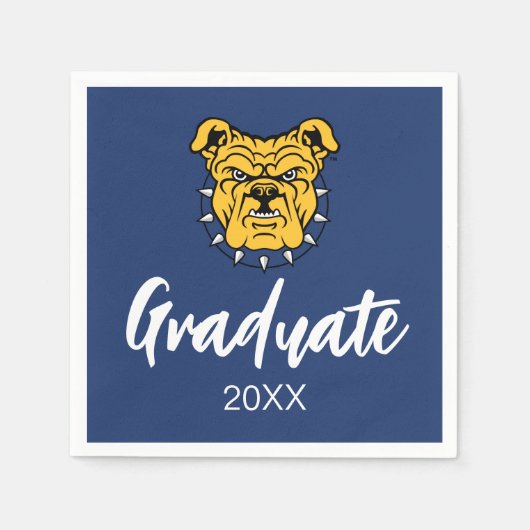 NCA&T Staat University | Bulldog Face Serviette (Vorderseite)