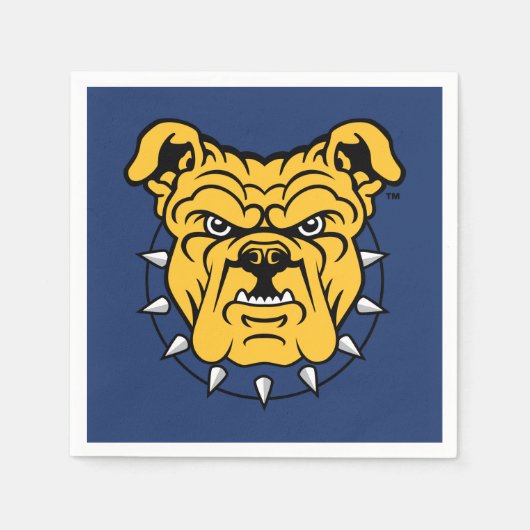 NCA&T Staat University | Bulldog Face Serviette (Vorderseite)
