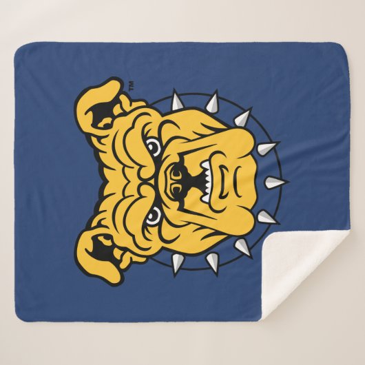 NCA&T Staat University | Bulldog Face Sherpadecke (Vorderseite (Horizontal))
