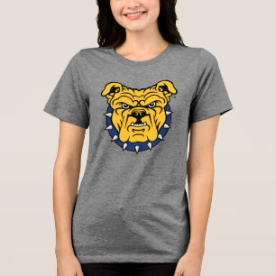 NCA&T Staat University   Bulldog Face Tri-Blend Shirt