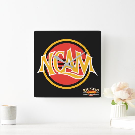 NCAM-Workshop-Uhr Quadratische Wanduhr (Zuhause)