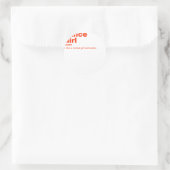 Nce Girl - Tanz Runder Aufkleber (Tasche)