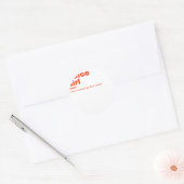 Nce Girl - Tanz Runder Aufkleber (Umschlag)