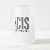 NCIS gewollt Mattglas Bierglas (Vorderseite Links)