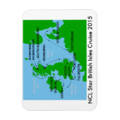 NCL Star British Isles Cruise 2015 Magnet (Vertikal)