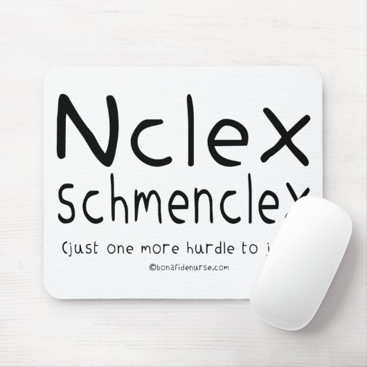 NCLEX Schmenclex Krankenpflege-Prüfung Mousepad (Mit Mouse)