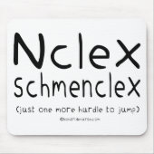 NCLEX Schmenclex Krankenpflege-Prüfung Mousepad (Vorne)