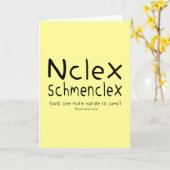 NCLEX Schmenclex-Pflegeprüfung Karte (Gelbe Blume)