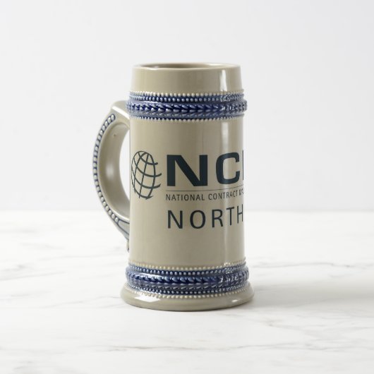 NCMA Nordtexas Stein Bierglas (Vorderseite Links)