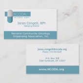 NCODA Visitenkarte (Vorne/Hinten)