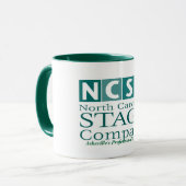 NCSC Logo-Ashevilles berufliches Theater Tasse (Vorderseite Links)