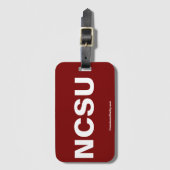 NCSU Bag Tag Gepäckanhänger (Vorderseite Vertikal)