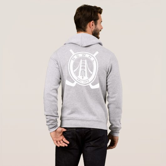 NCWHL Bahn-Jacken-Männer Hoodie (Schwarz voll)