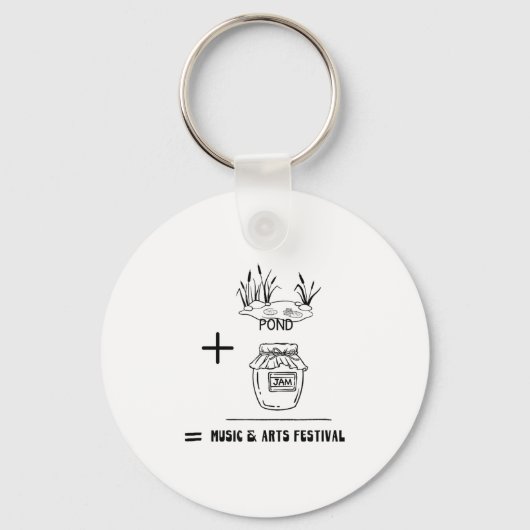 Nd Jam Rad City Michigan Michigander Music Arts Fe Schlüsselanhänger (Vorderseite)