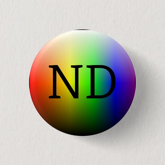 ND (Neurodivers) Button (Vorderseite)