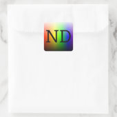 ND (NeuroDiverse) Quadratischer Aufkleber (Tasche)