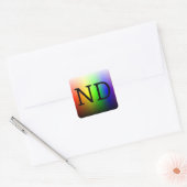 ND (NeuroDiverse) Quadratischer Aufkleber (Umschlag)