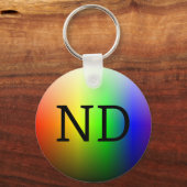 ND (NeuroDiverse) Schlüsselanhänger (Vorderseite)