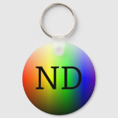 ND (NeuroDiverse) Schlüsselanhänger (Rückseite)