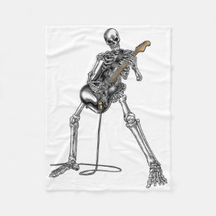 ND Rock and Roll Gitarre S für Männer und T-Shirt Fleecedecke