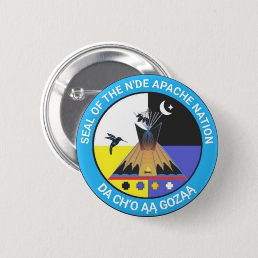 N'de Apache Nation Button (Vorne & Hinten)