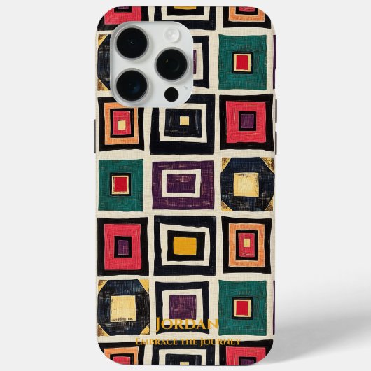 Ndebele Geometry - Kunstkultureller Fusion Case-Mate iPhone Hülle (Rückseite)