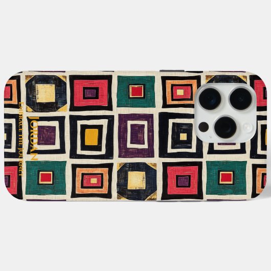 Ndebele Geometry - Kunstkultureller Fusion Case-Mate iPhone Hülle (Rückseite (Horizontal))