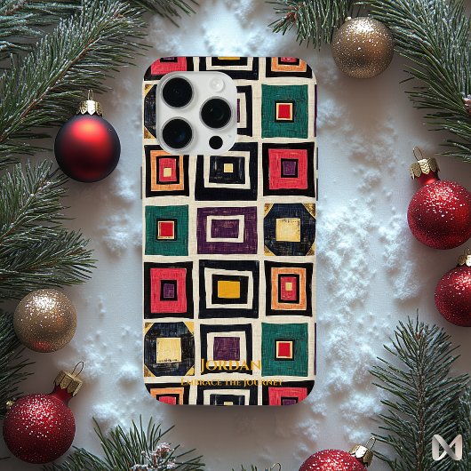 Ndebele Geometry - Kunstkultureller Fusion Case-Mate iPhone Hülle