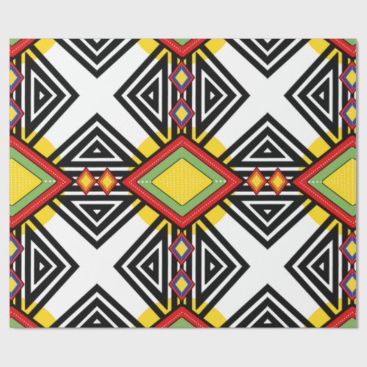 Ndebele Geschenkpapier (Flach)