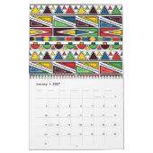 Ndebele Patterns: Ein Jahr lebendiger Tradition Kalender (Jan 2027)