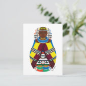 Ndebele, Südafrikanische Matryoshka Postcard Postkarte (Stehend Vorderseite)