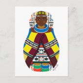 Ndebele, Südafrikanische Matryoshka Postcard Postkarte (Vorderseite)