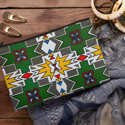 Ndebele Traditioneller Attraktion Afrikanischer Tr Zubehörtasche