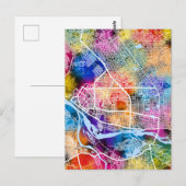 N'Djamena Chad City Map Postkarte (Vorne/Hinten)