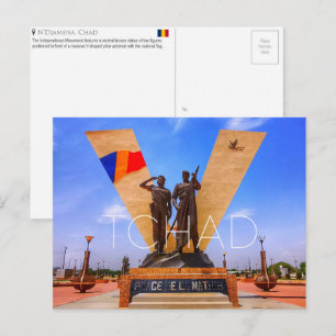 N'djamena, Tschad Reise-Postkarte Postkarte