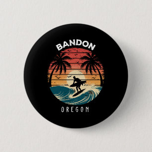 Ndon Oregon Surfbrett Wellen Strand Button