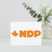 NDP-Logo Postkarte (Stehend Vorderseite)