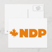 NDP-Logo Postkarte (Vorne/Hinten)