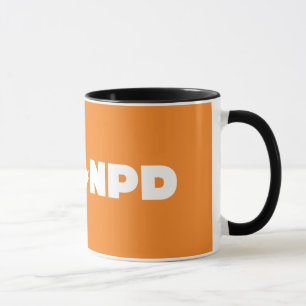 NDP Schwarzes 11 Unze-Wecker-Tasse Tasse