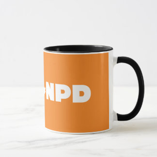 NDP Schwarzes 11 Unze-Wecker-Tasse Tasse