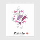 Ndrmc Style, Soft Lila, Jazzberry Jam Aufkleber (Blatt)