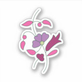 Ndrmc Style, Soft Lila, Jazzberry Jam Aufkleber (Vorderseite)