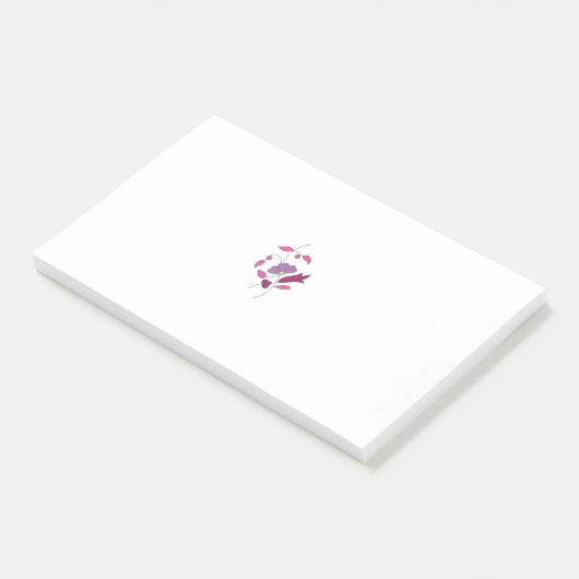 Ndrmc Style, Soft Lila, Jazzberry Jam Post-it Klebezettel (angewinkelt)