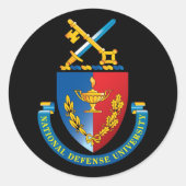 NDU-Aufkleber Runder Aufkleber (Vorderseite)